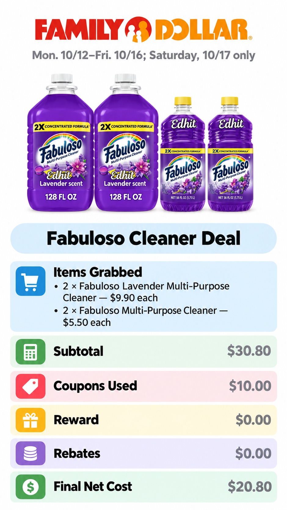 Fabuloso Multi-Purpose Cleaner Bundle