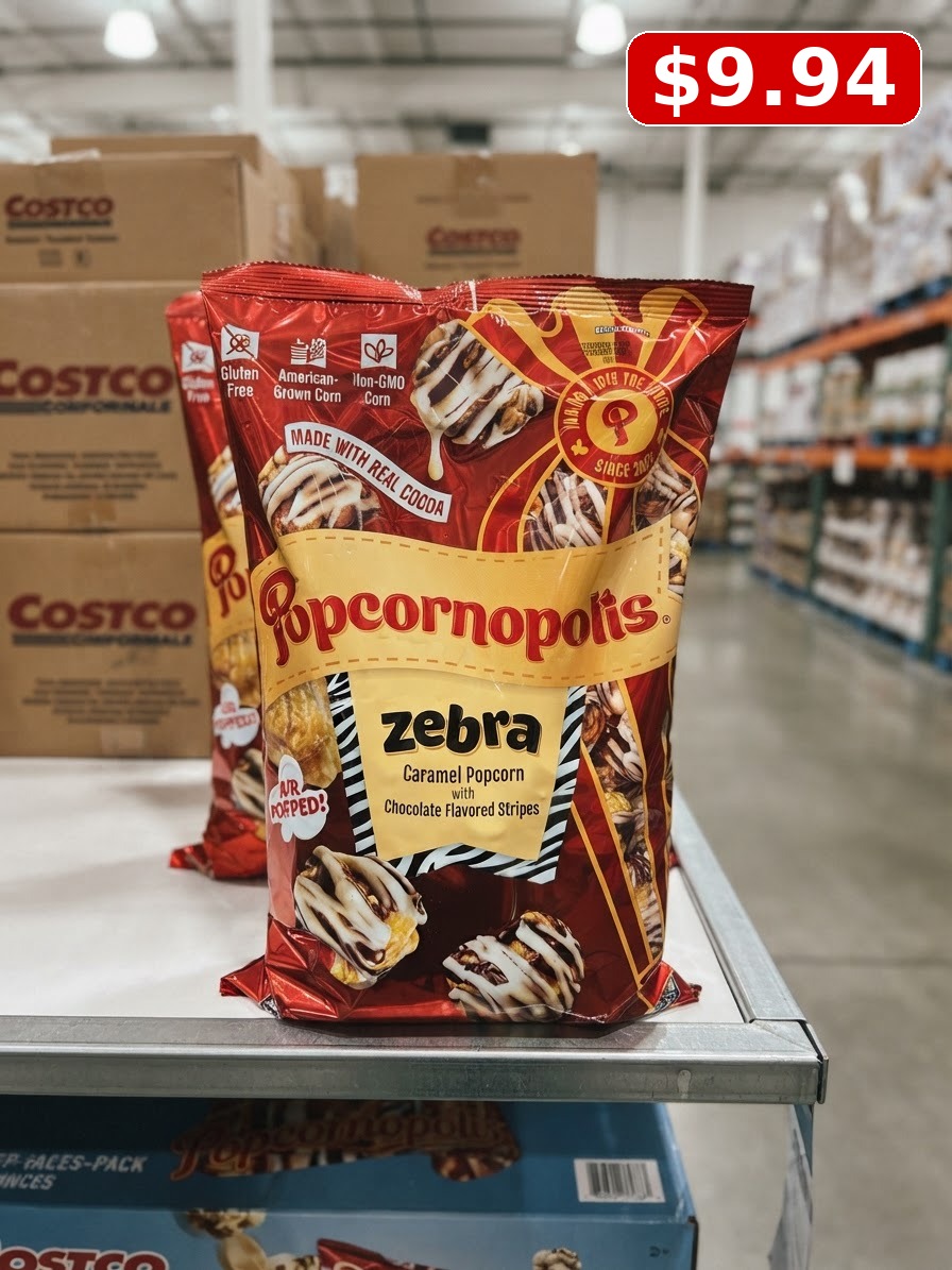 Popcornopolis Zebra Popcorn, 24 oz
