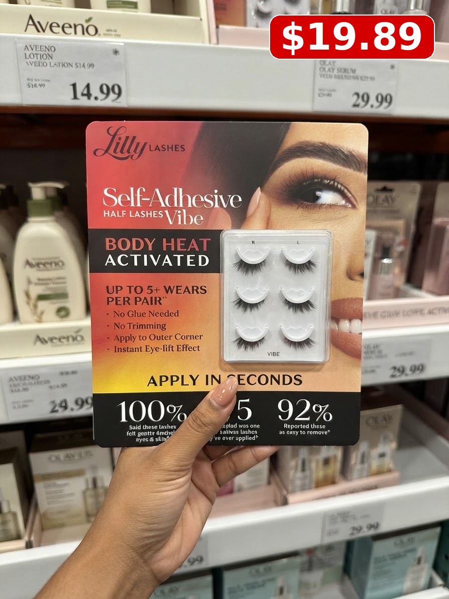 Lilly Lash Self-Adhesive Half Lashes, 3-pack, Assorted Style