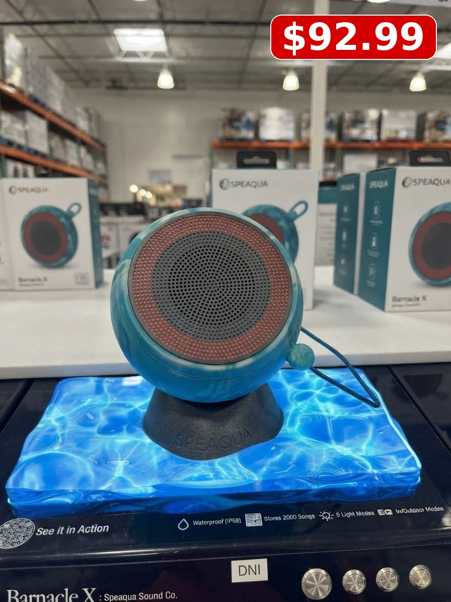 Speaqua Barnacle X Waterproof Speaker - Black