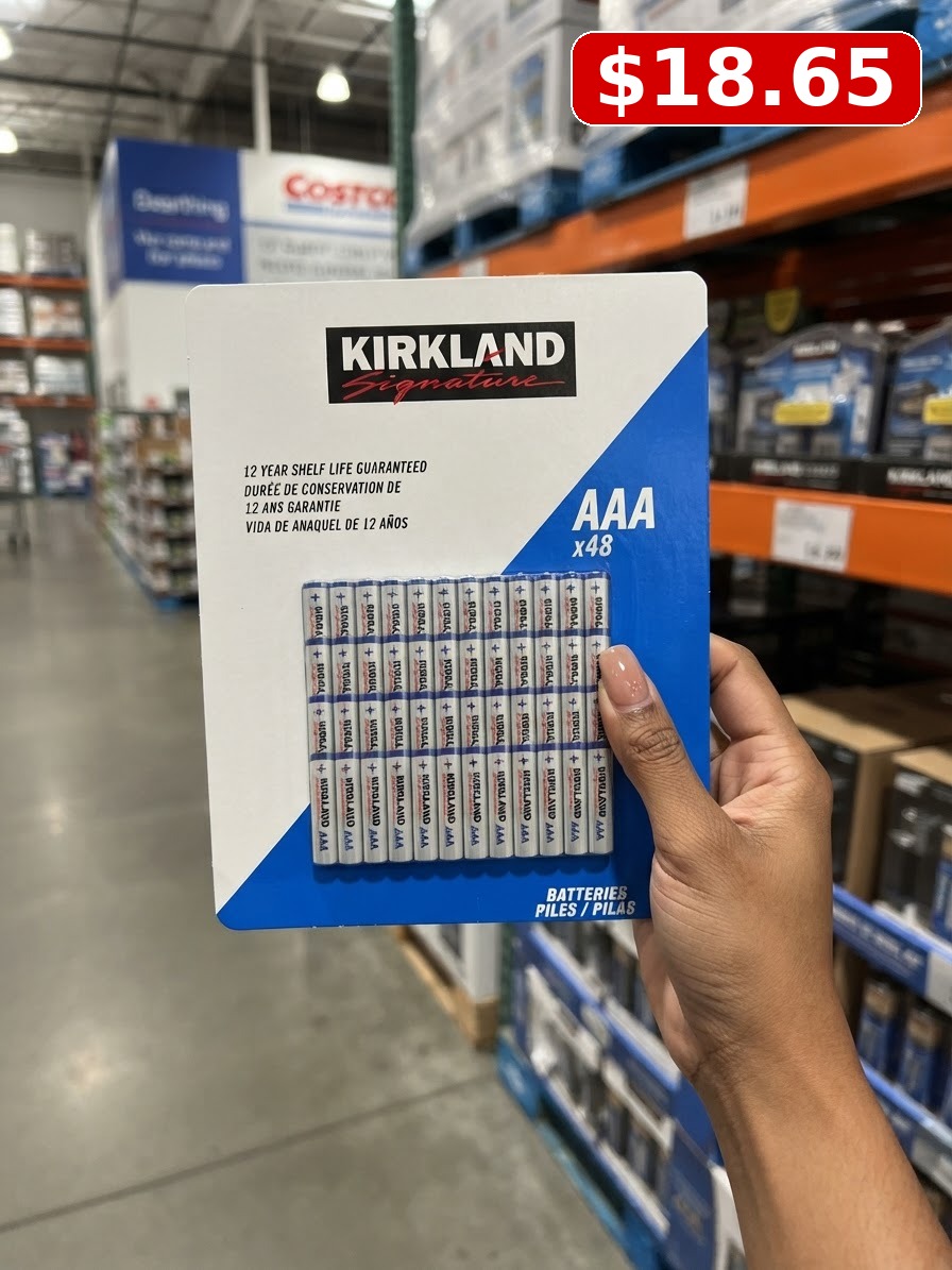 Kirkland Signature Alkaline AAA Batteries, 48-count
