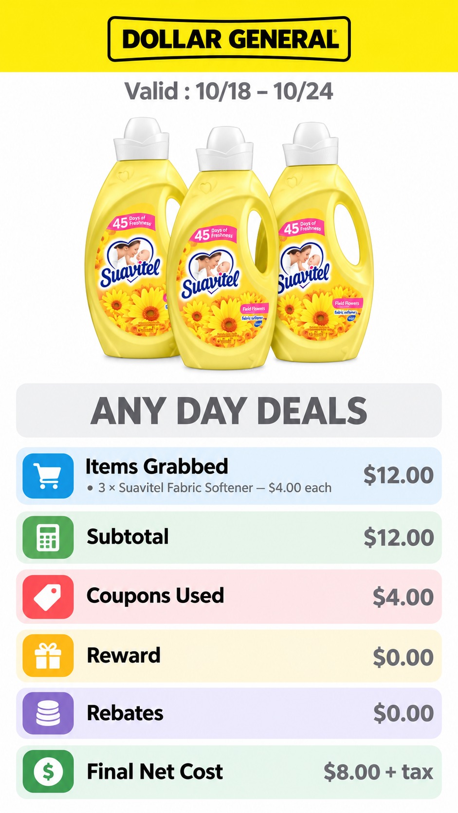 Suavitel Fabric Softener 3-Bottle Deal