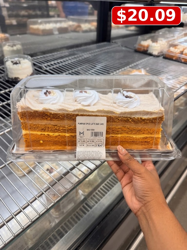 Member’s Mark Pumpkin Spice Latte Bar Cake