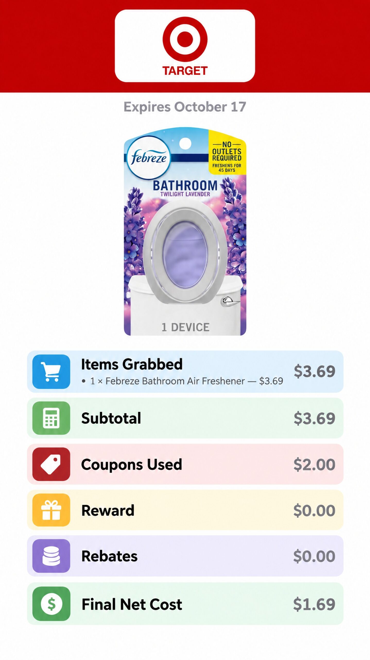 Febreze Bathroom Air Freshener