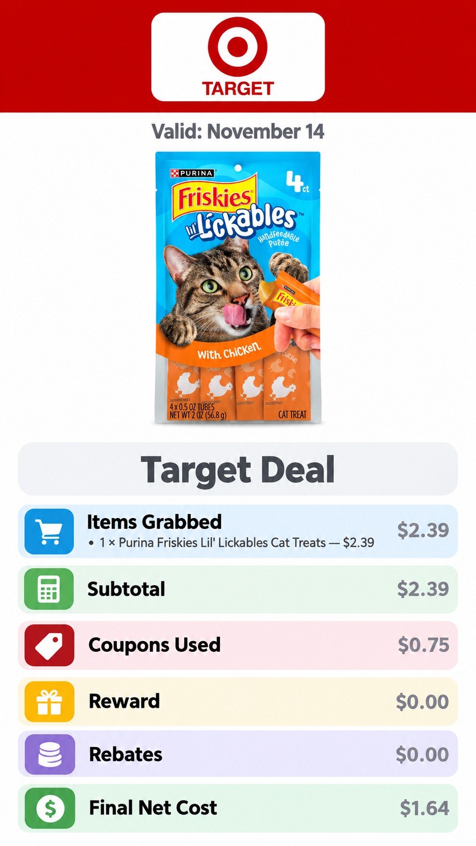 Purina Friskies Lil' Lickables Cat Treats