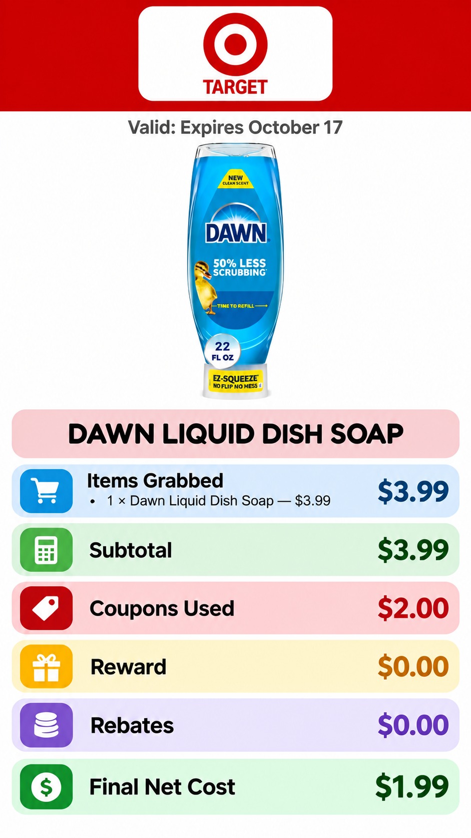 Dawn Liquid Dish Soap