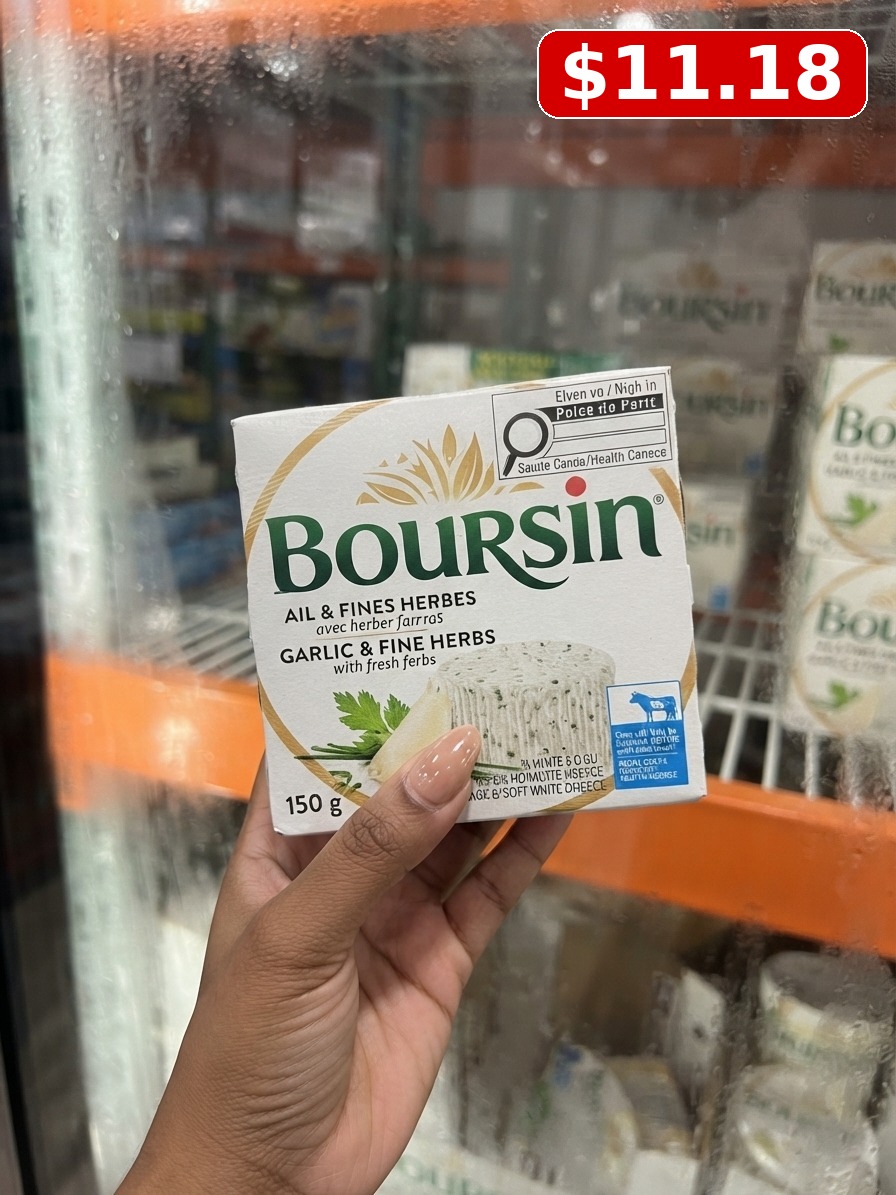 Boursin Garlic & Fine Herbs + Shallot & Chive, Gourmet Cheese, 5.3 oz, 3-count