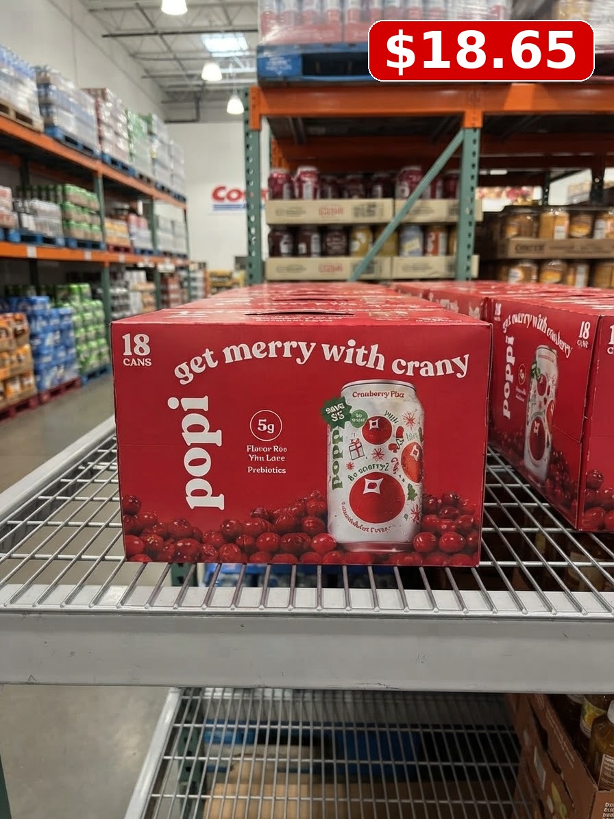 Poppi Soda, Cranberry Fizz, 12 fl oz, 18-count