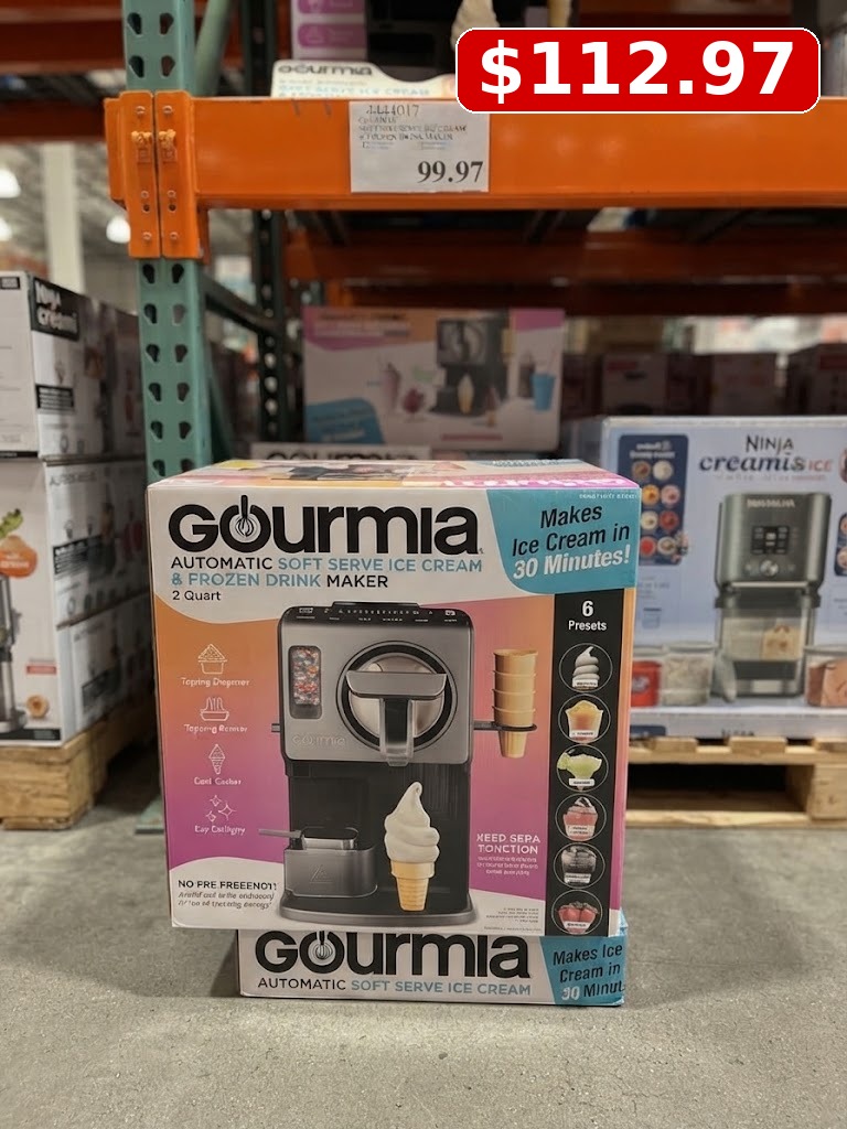 Gourmia 2 Quart Automatic Soft Serve Ice Cream and Frozen Drink Maker