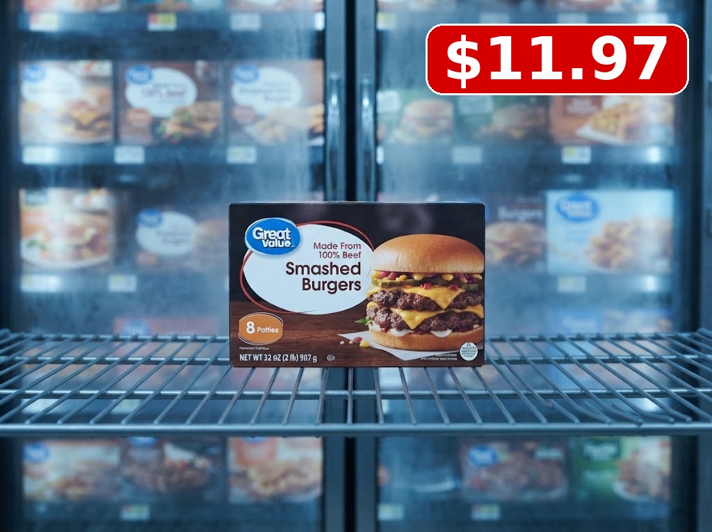 Great Value Smashed Burgers