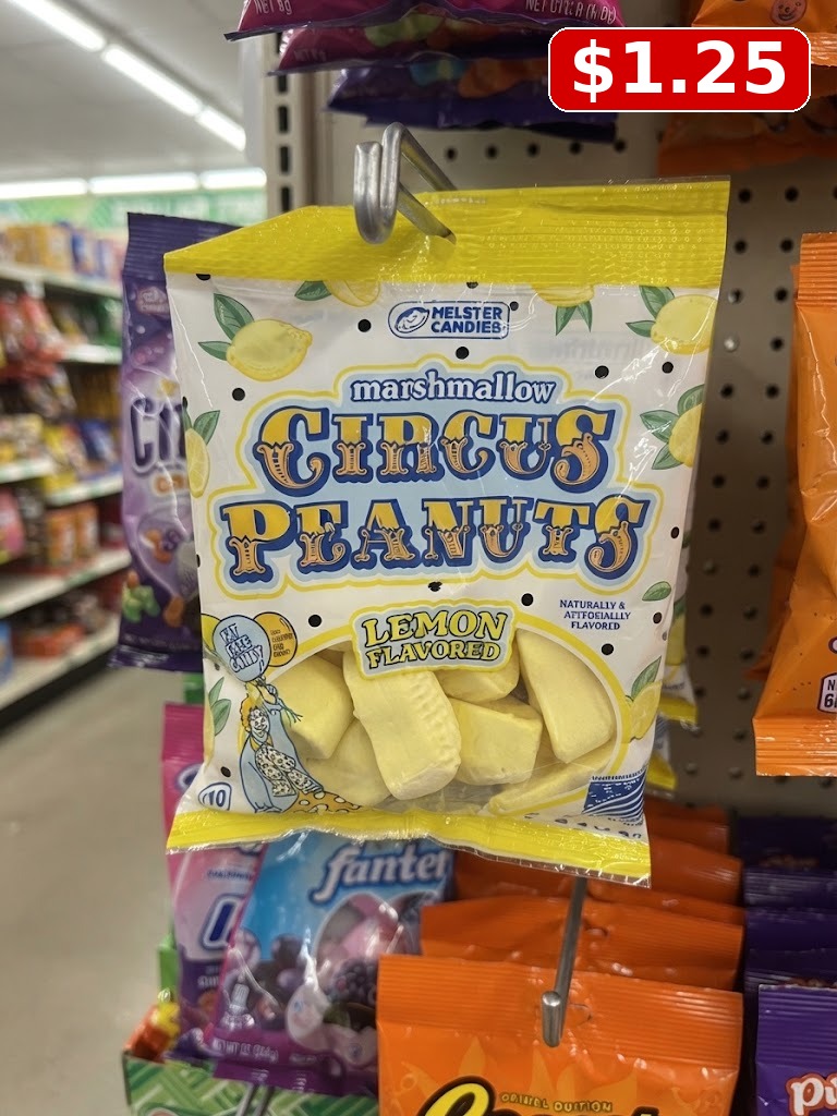 Melster Candies Lemon Flavored Marshmallow Circus Peanuts