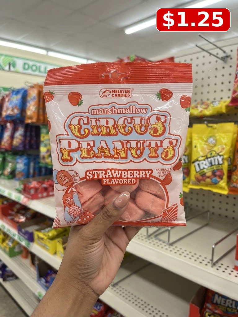 Melster Candies Strawberry Flavored Circus Peanuts Marshmallow
