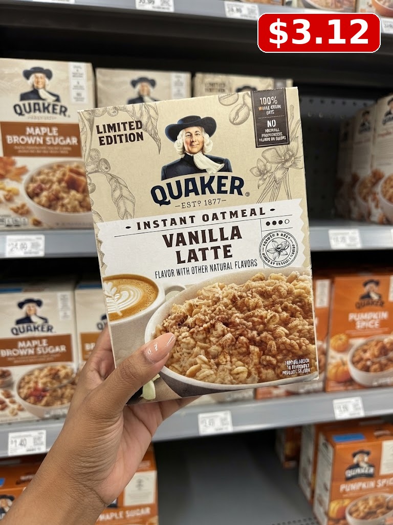 Quaker Vanilla Latte Instant Oatmeal