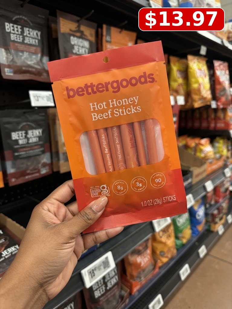 Bettergoods Hot Honey Beef Sticks