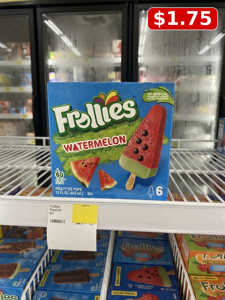 Frollies Watermelon Fruity Ice Pop, 1 Count