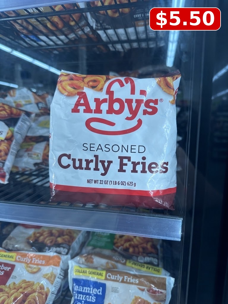 Arby's Seasoned Curly Fries, 22 oz