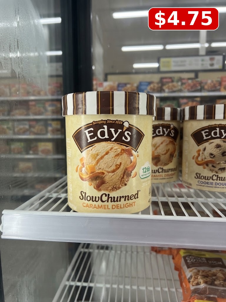 Edy'S/Dreyer'S Slow Churned Caramel Delight Light Ice Cream, 48Oz