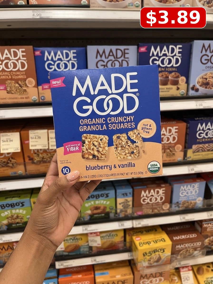 MadeGood Organic Crunchy Granola Squares Oats & Dark Chocolate Snack Bars - 5.3oz/10ct