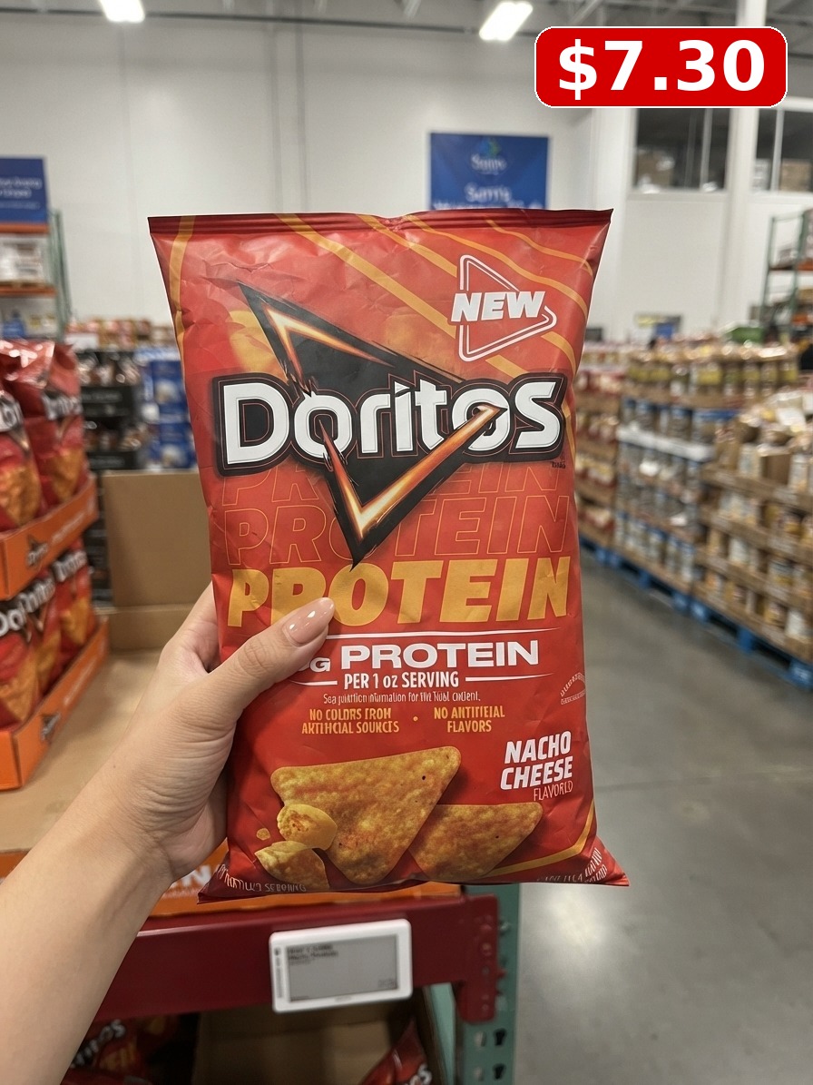 Doritos Protein Nacho Cheese Flavored Tortilla Style Chips