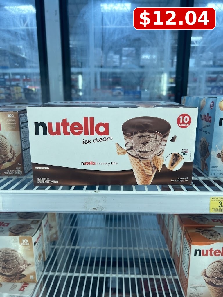 Nutella Ferrero Ice Cream Cones