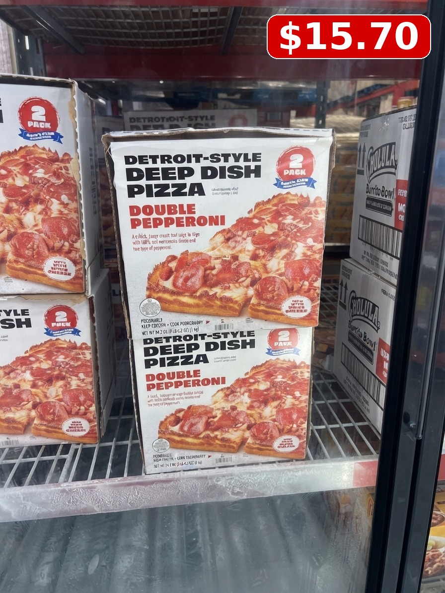 Rich's Detroit-Style Double Pepperoni Deep Dish Pizza