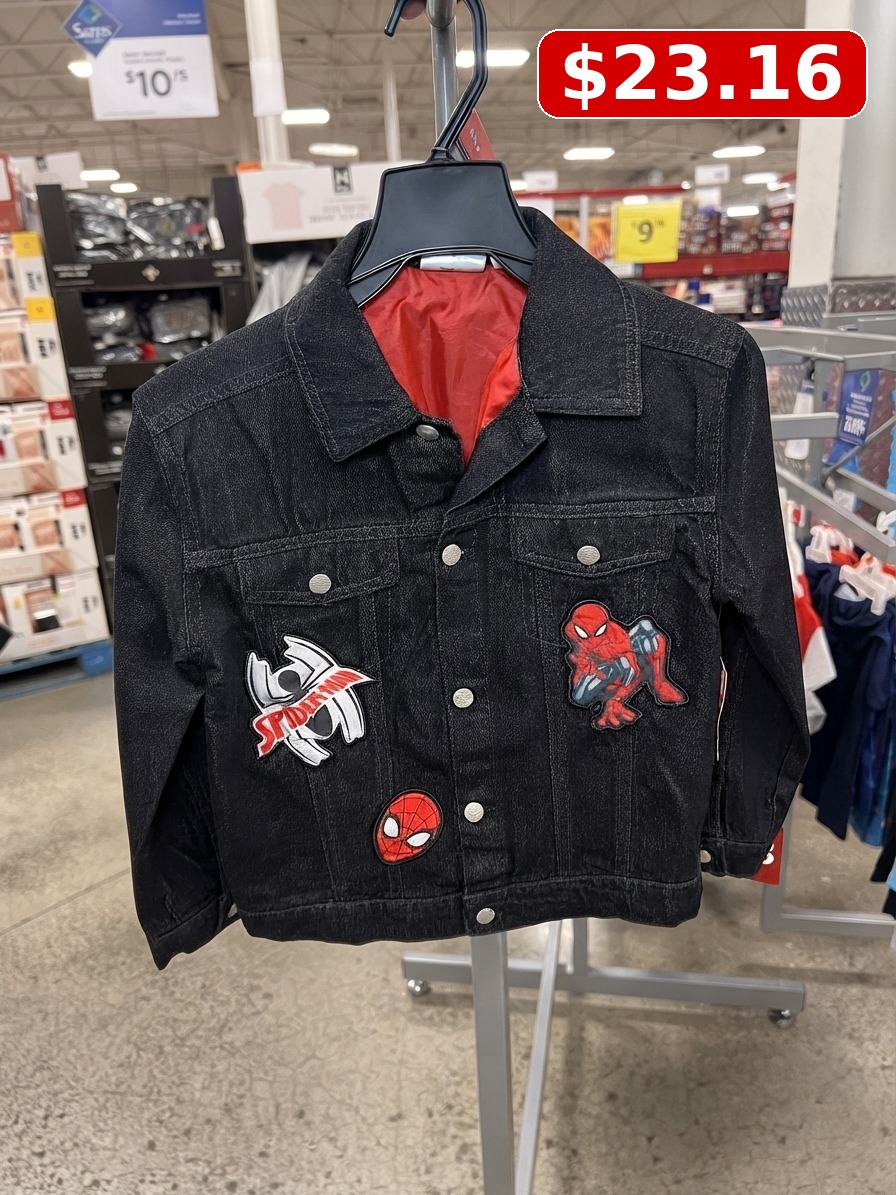 Spiderman Boys' Denim Jacket, S 5/6