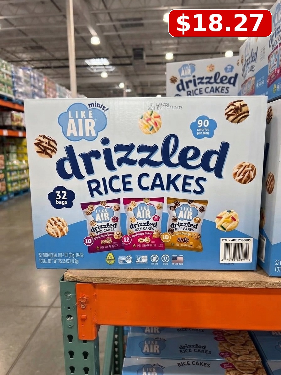 Like Air Drizzled Rice Cakes Variety Pack, .74 oz, 32-count
