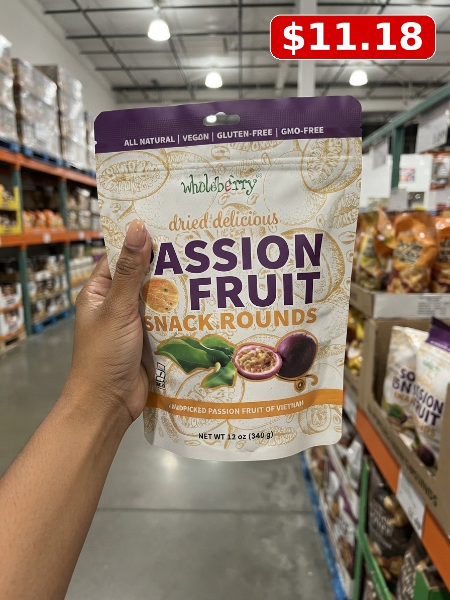 Wholeberry Dried Passion Fruit Snack Rounds, 12 oz
