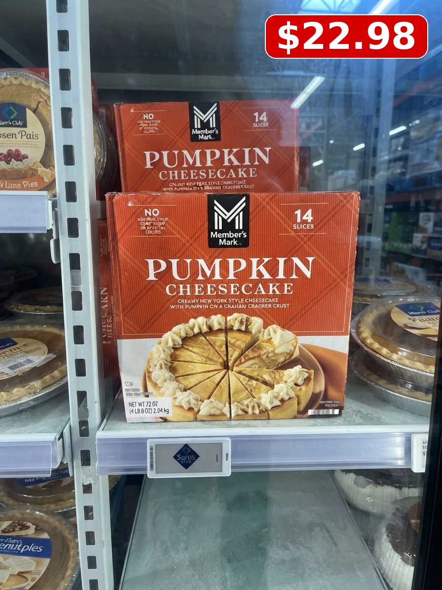 Member’s Mark Pumpkin Cheesecake