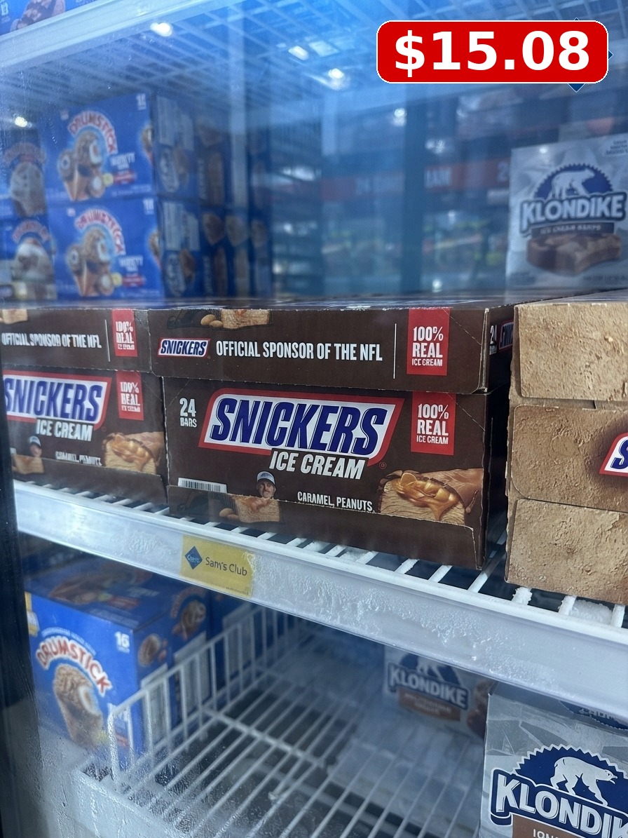 SNICKERS Ice Cream, Chocolatey Caramel Peanut Butter Ice Cream Bars