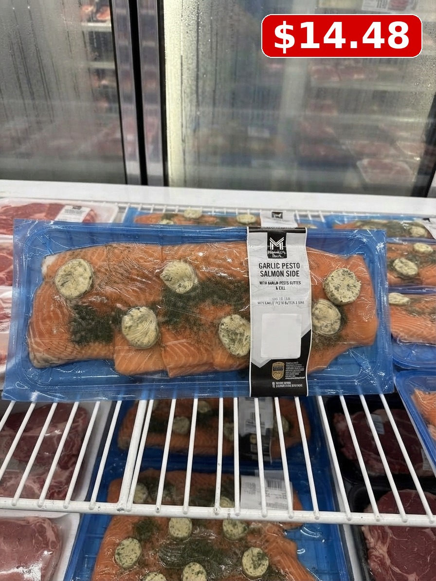 Member’s Mark Garlic Pesto Salmon Side