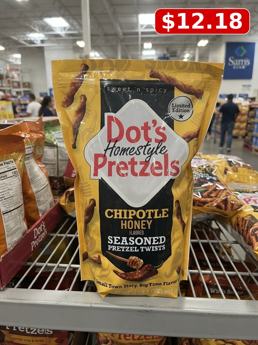 DOT'S Homestyle Pretzels Chipotle Honey Flavored Seasoned Pretzel Twists Bulk Bag, 35 oz