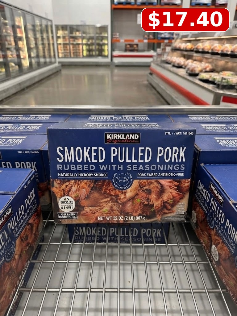 Kirkland Signature Smoked Pulled Pork, Rubbed with Seasonings, 2 lbs