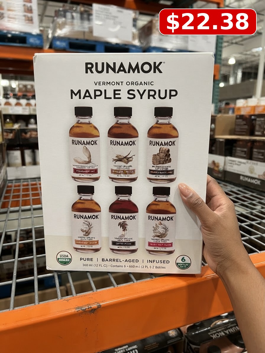 Runamok Organic Vermont Maple Syrup Variety Pack, 2 fl oz, 6-count