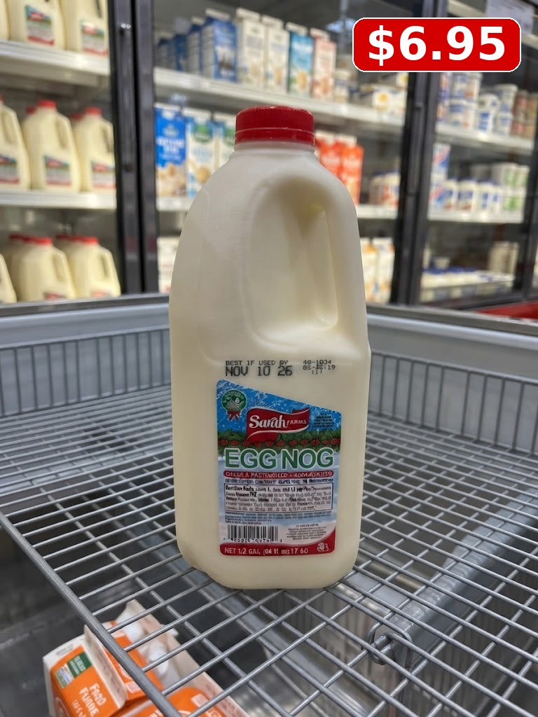Sarah Farms Egg Nog, 64 fl oz