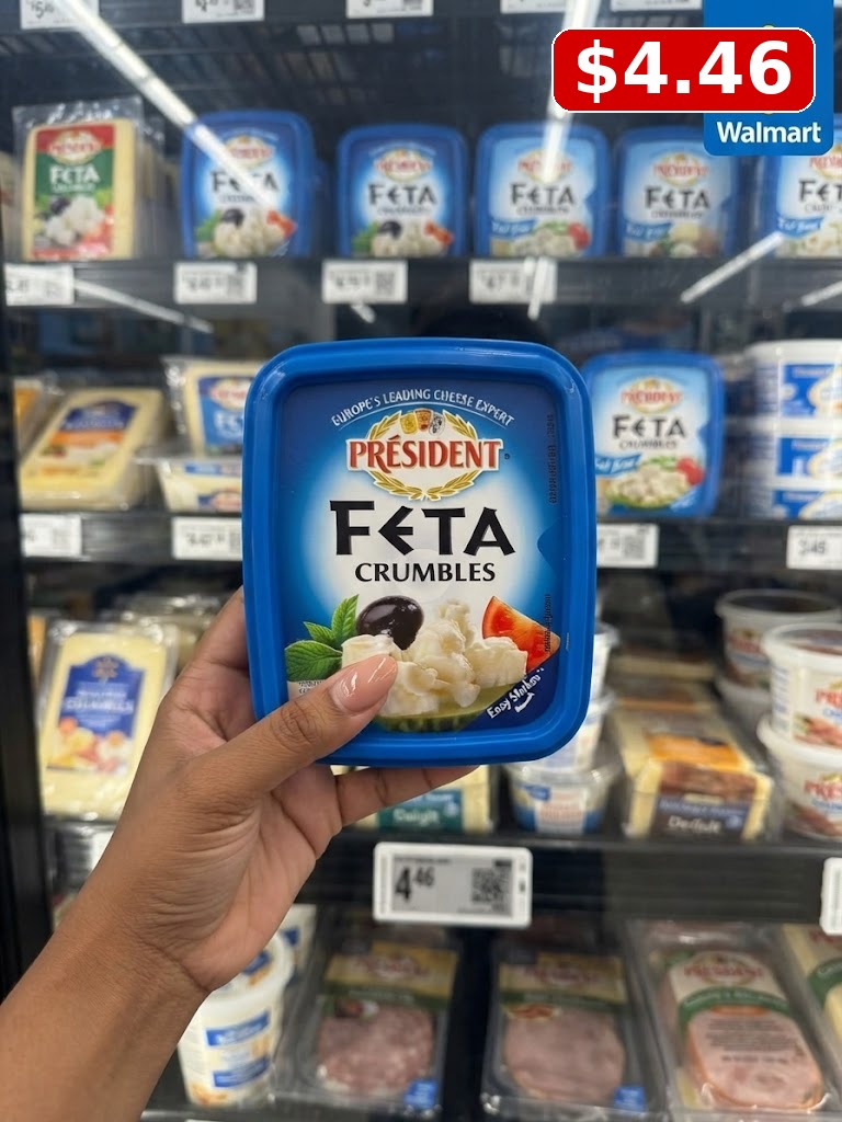 Président Crumbled Feta Cheese, Fat Free