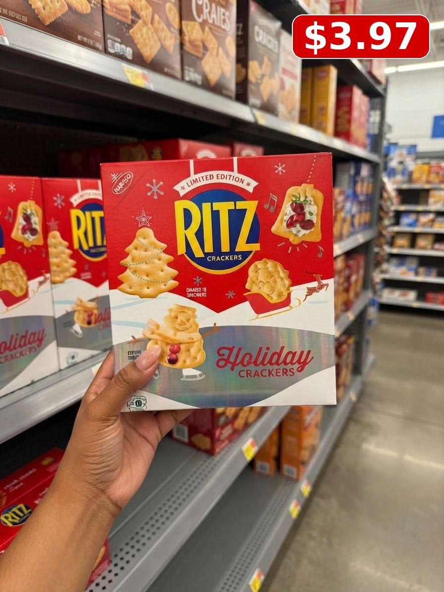 Ritz Holiday Crackers, Snacks For Kids And Adults, Party Snacks, Limited Edition 12.29 oz