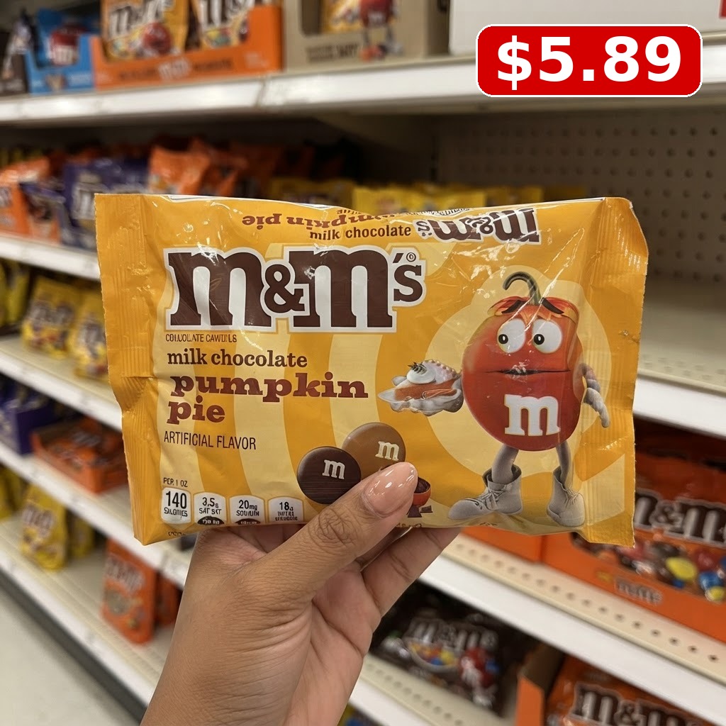 M&M's Halloween Black and Orange Milk Chocolate Candy Bag -10oz