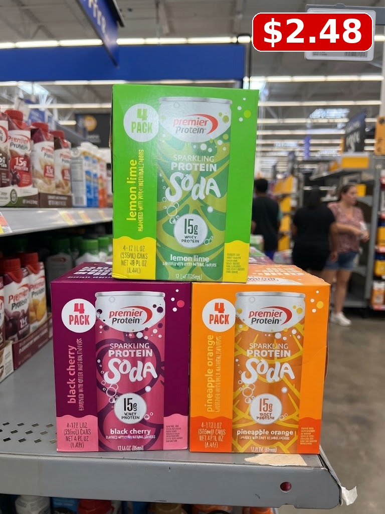 Premier Protein Sparkling Protein Lemon Lime Soda
