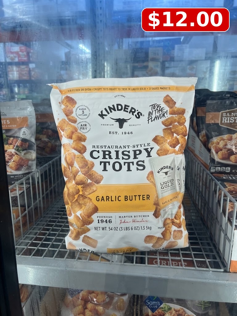Kinder's Garlic Butter Restaurant-Style Crispy Tots