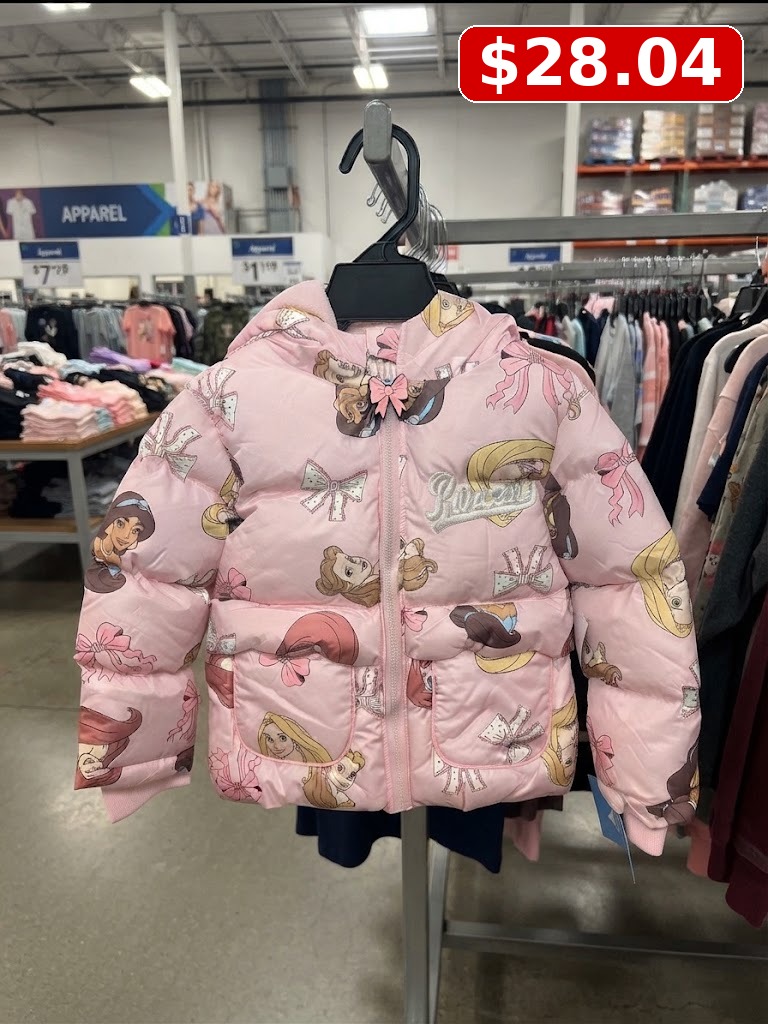 Member’s Mark Girls' Puffer Jacket, XS 4/5 - Pink