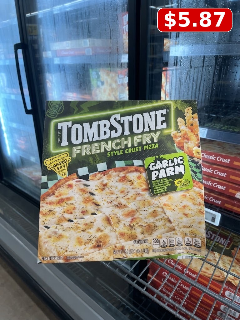 Tombstone Frozen Pizza French Fry Style Crust Garlic Parmesan Pizza