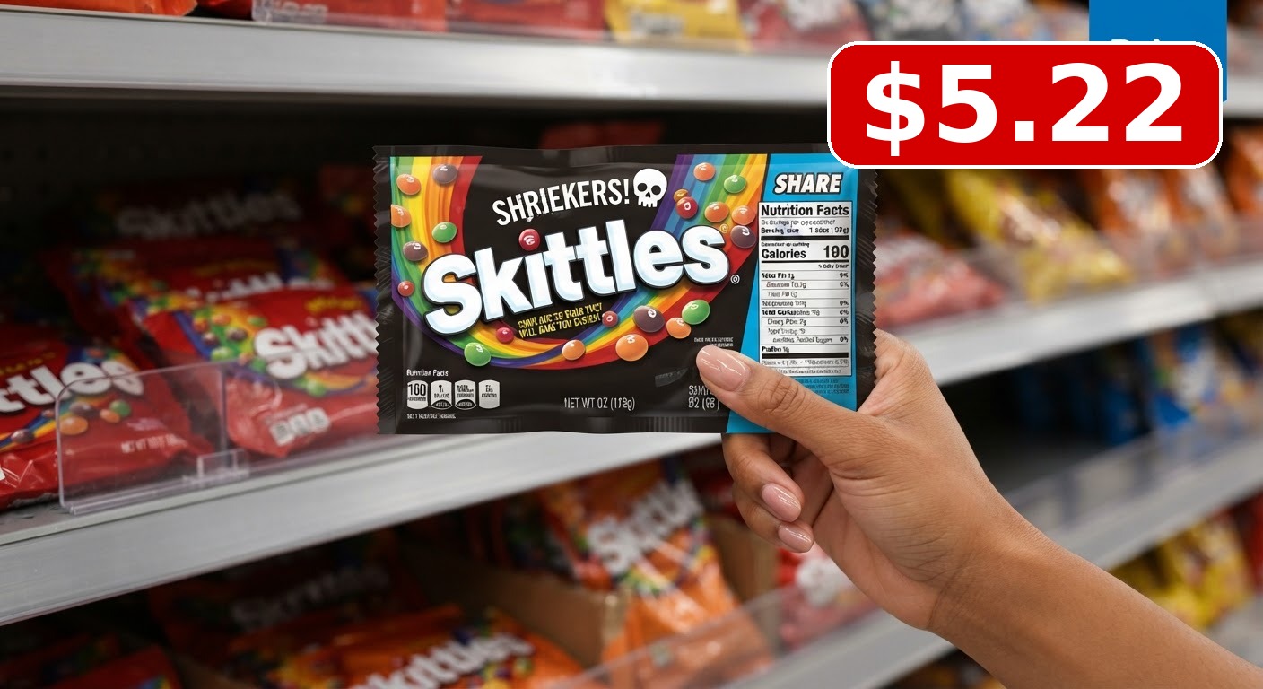 Skittles Sour Chewy Candy Share Size