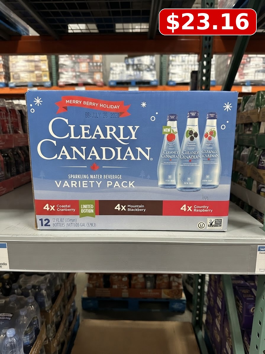 Clearly Canadian Merry Berry Holiday Sparkling Water Variety Pack