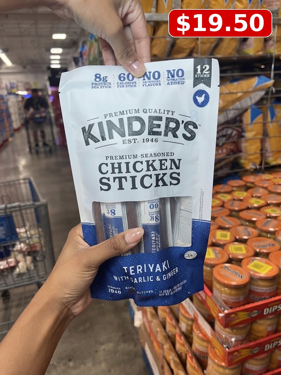 Kinder's Teriyaki with Garlic & Ginger Premium-Seasoned Chicken Sticks