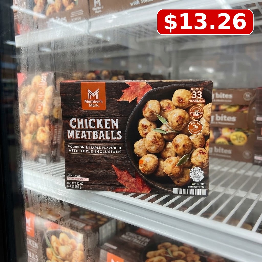 Member’s Mark Bourbon & Maple Chicken Meatballs with Apple