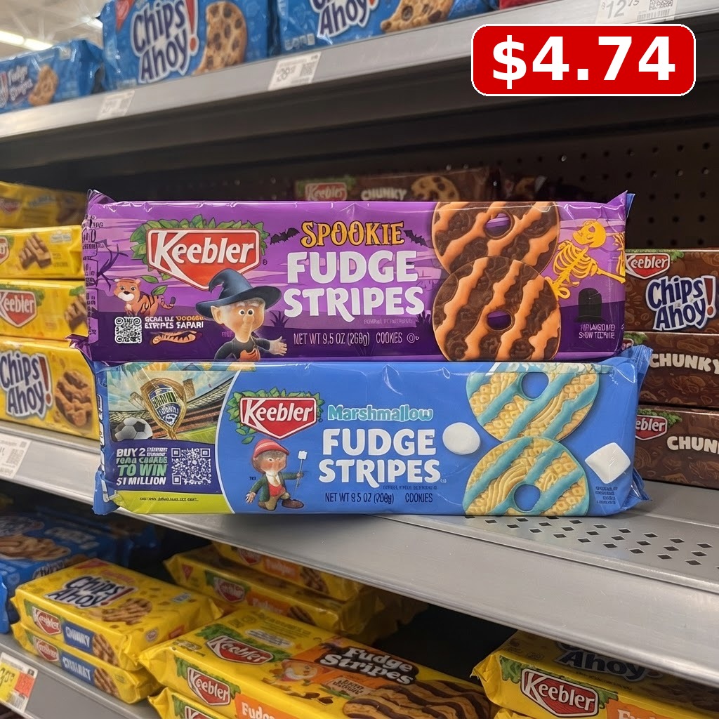 Keebler Fudge Stripes Cookies Family Size