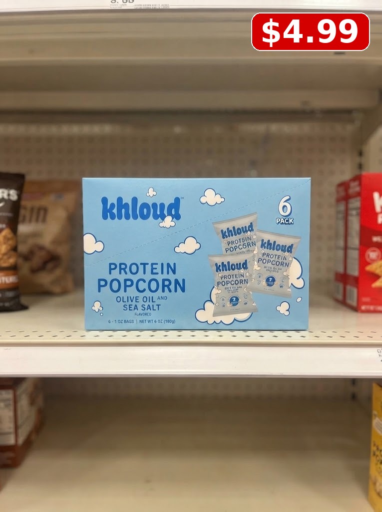 Khloud Olive Oil and Sea Salt Protein Popcorn - 4oz