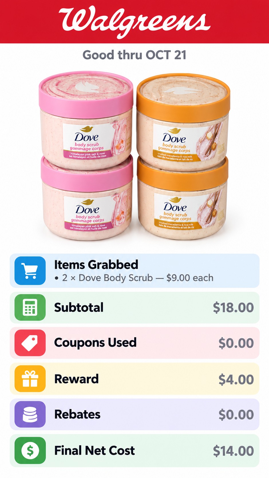 Dove Body Scrub