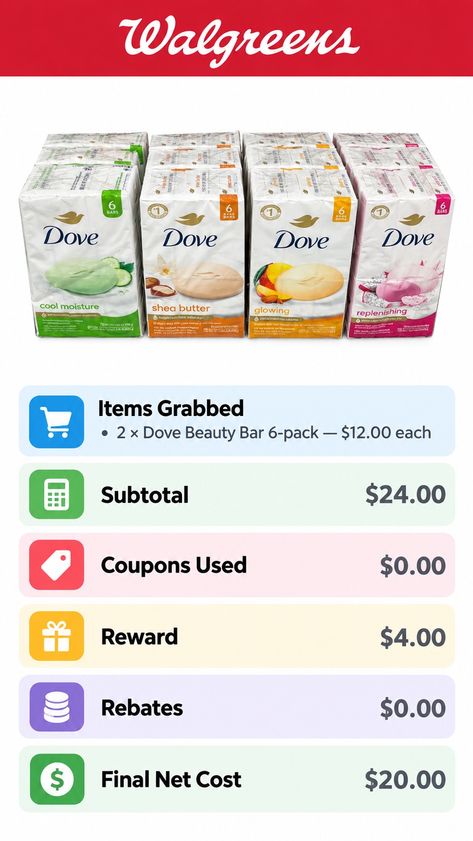 Dove Beauty Bar 6-Pack Deal